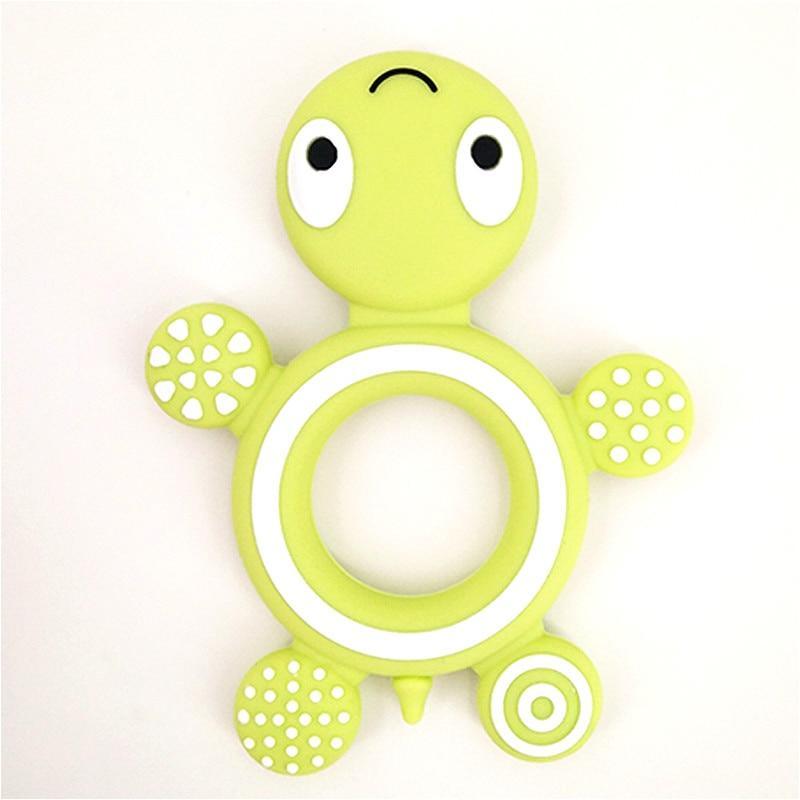 Baby Silicone Teethers Food  Cute Turtle Tiny  Teething Baby Shower Gifts Cartoon Animals Teether