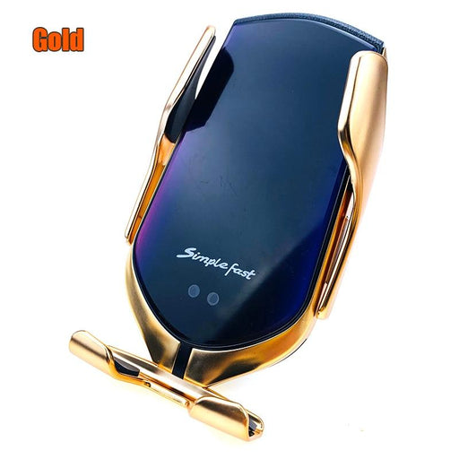 Automatic Luxury Modern Car Wireless Charger Infrared Induction Wireless Charger For Phones Sliver/Gold