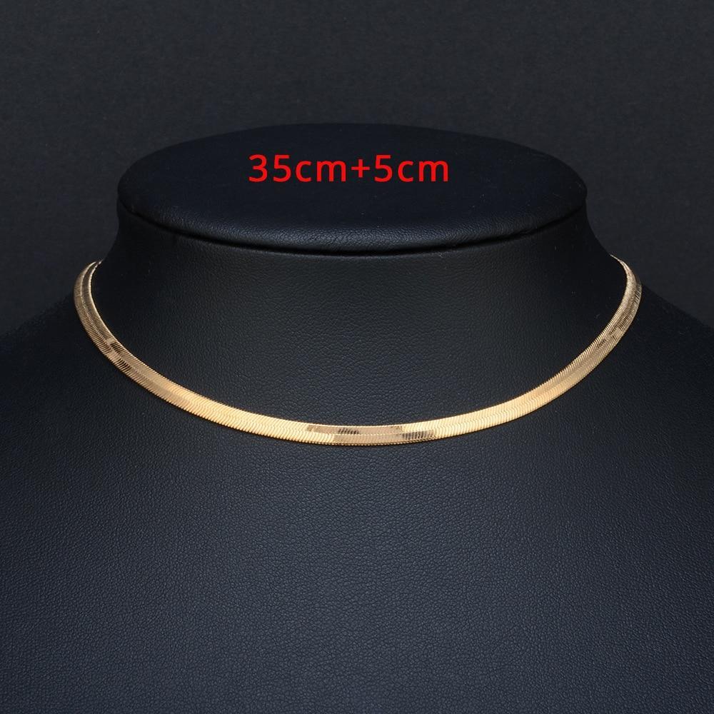 Elegant High Quality Clavicle Blade Modern Statement Luxury For Women Gold Silver Color Stainless Steel Snake Choker Necklace Chain