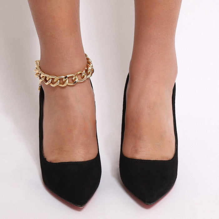 Luxury Chain Brecelet for Leg In Punk Gold Thick Anklet Style  Link Chain Anklets For Women Chunky Ankle Bracelet Foot Jewelry