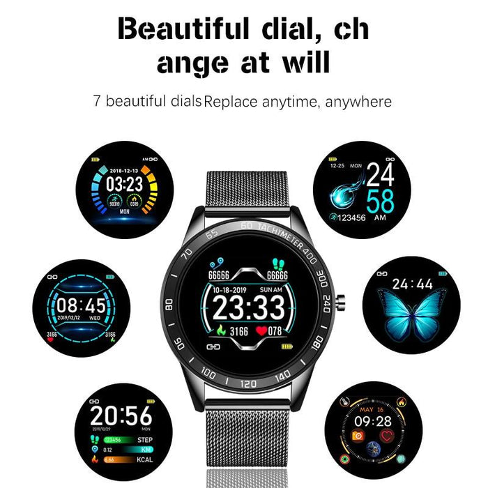 Modern Luxury New Smart Watch For Men and Women LED Color Screen And With Heart Rate Blood Pressure Tracker With  Multi-Function Mode Sport Smartwatch fitness Tracker