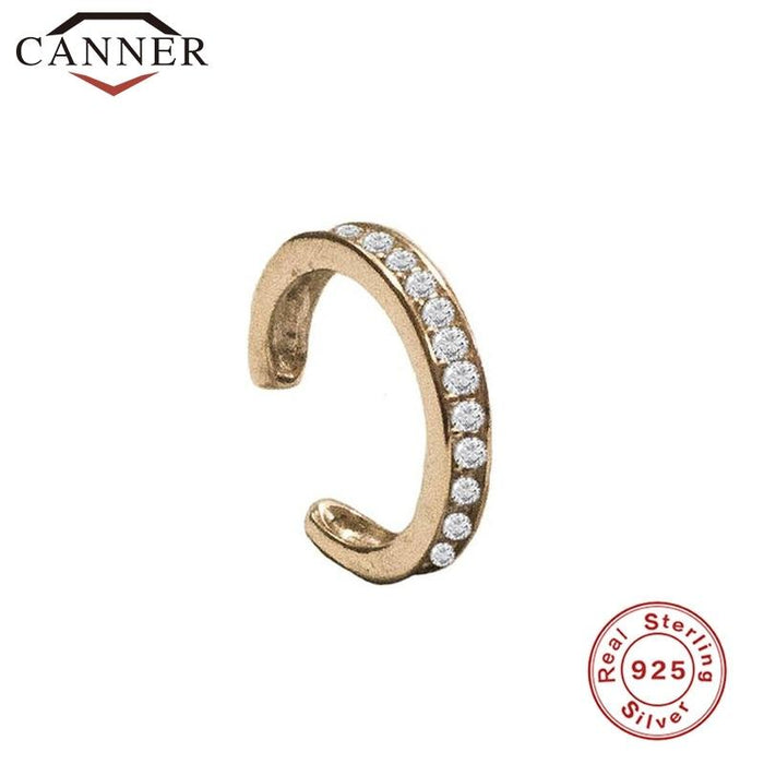 Perfect Modern 925 Sterling Silver Clip on Earrings Luxury for Women Geometric Elegant Gold Silver Clip Earrings