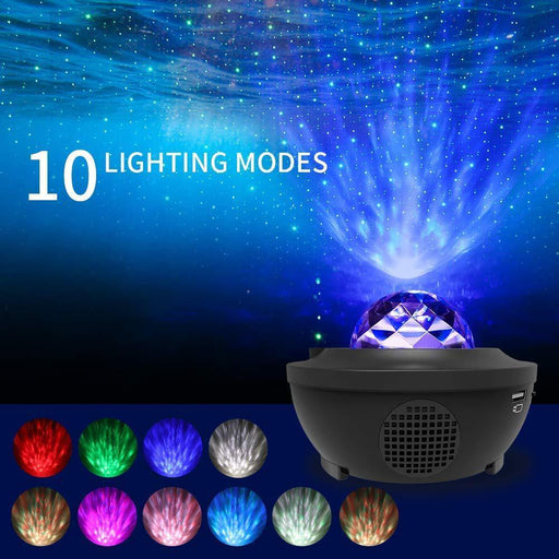 STEVVEX LED Cloud with Bluetooth Music Speaker for Baby Kids Bedroom/Game Rooms/Home Theater/Night Light Ambiance Night Light Romantic Projector Light Shot Lamp And Birthday Gift