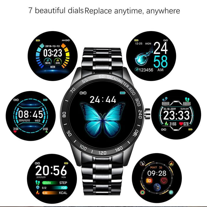Smart Watch For Men With  LED Screen and  Heart Rate Monitor Blood Pressure Fitness tracker Sport waterproof Smartwatch