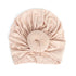 Newborn Toddler Kids Turban Cotton Beanie Hat Winter Cap Knot Solid Soft Sleeping Caps For Kids