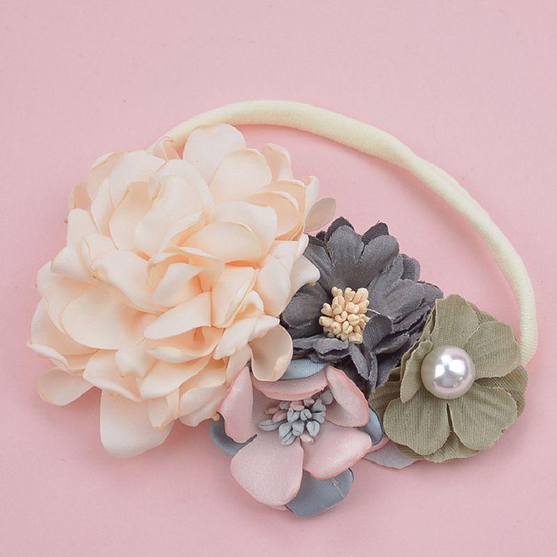 Luxury Modern Handmade Headwear Cute Baby Girls Headbands Accessories Flower Band for Newborns Toddler Infants Fashion Bow for Girls
