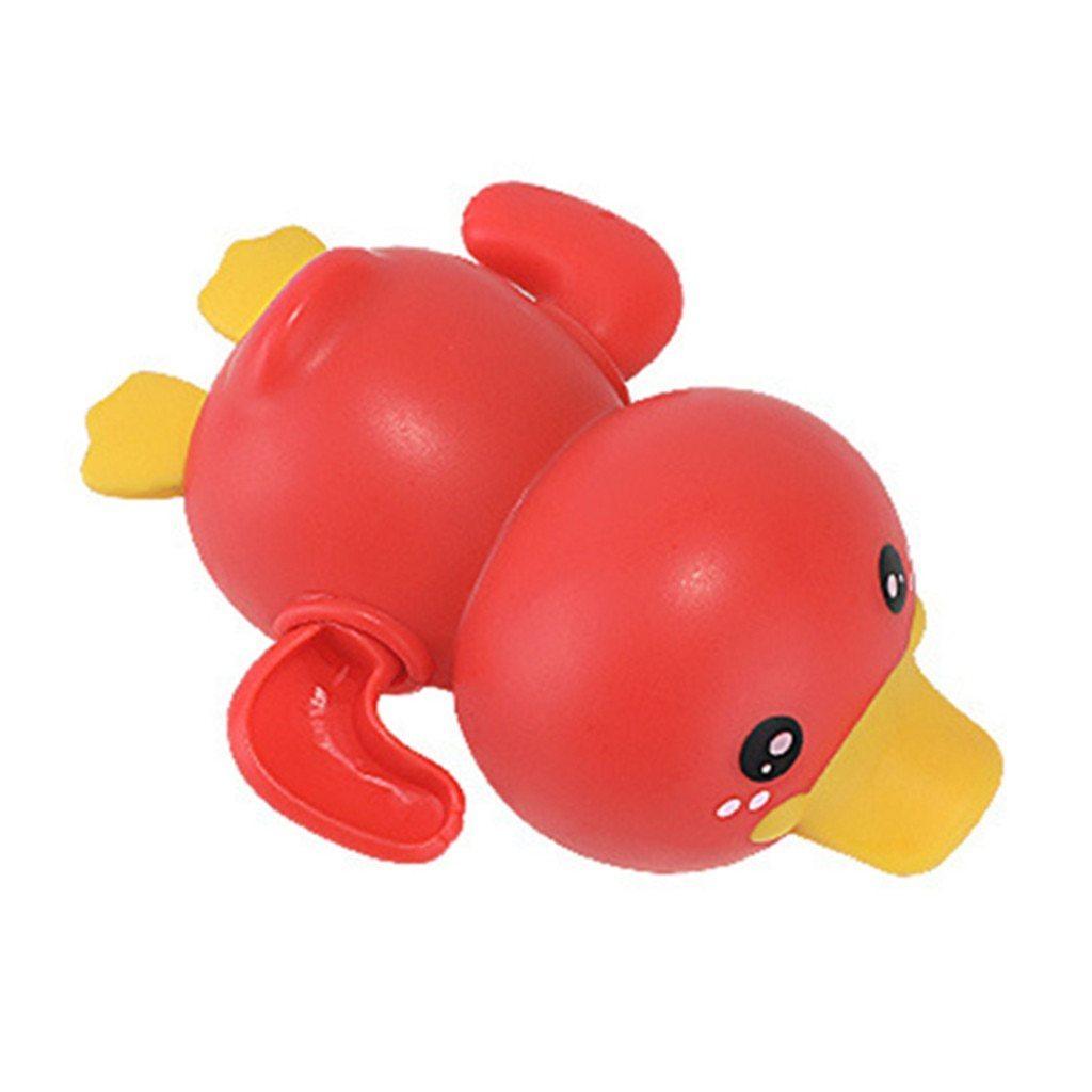 Bathroom Bath Shower Baby Clockwork Swimming Play Water Cute Little Yellow Duck Bathing Bathtub Toys For Kids