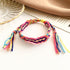 Handmade colorful Bohemian Thread Bracelet Retro Handmade Boho Multicolor String Cord Woven Braided Hippie Friendship Bracelets For Women and Men