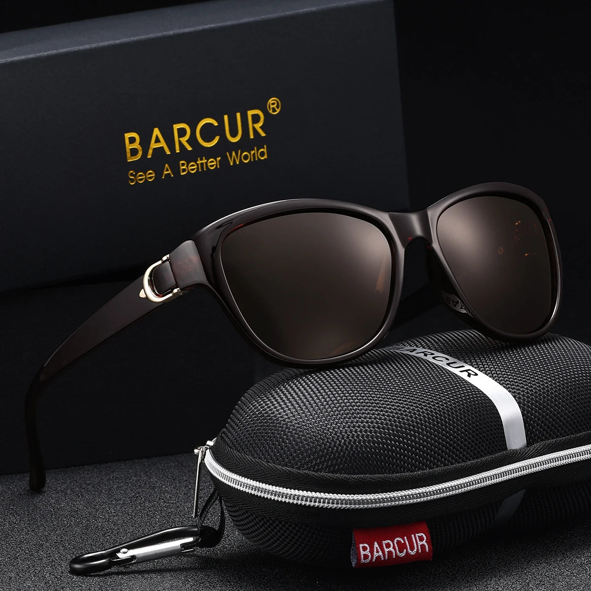 BARCUR Polarized Men’s Fashion Sunglasses – Elliptical Gradient TAC Lens with UV400 Protection – Lightweight Stainless Steel Frame Stylish Summer Eyewear for Travel Driving & Outdoor Gift Occasions