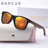 BARCUR Natural Wood Polarized PC Oval Women’s Sunglasses Dark Luxury Texture Wooden Mirror Legs UVA/UVB Protection Stylish Fashion Women's Sunglasses for Summer