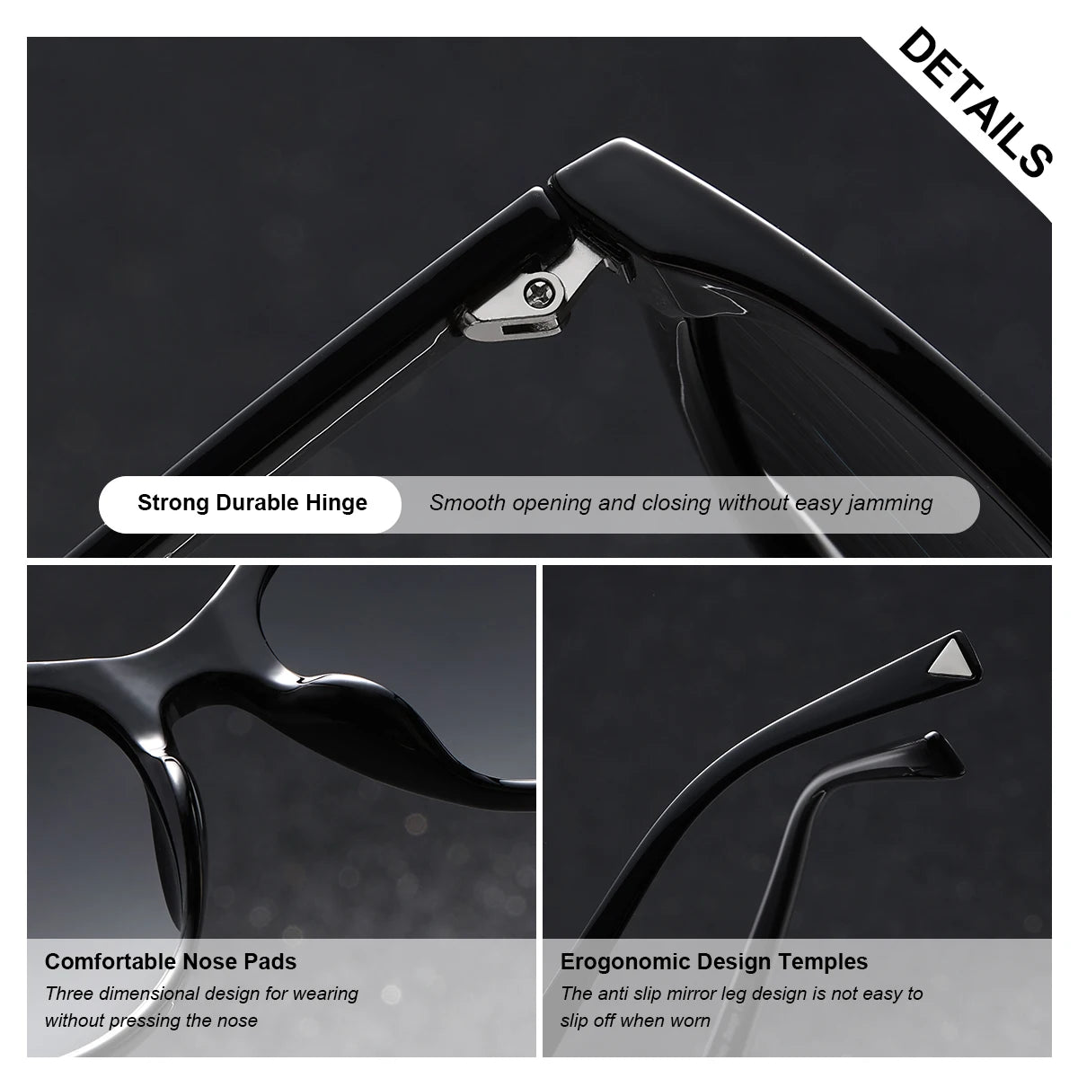 BARCUR Women’s Transparent Fashionable Cat Eye Sunglasses – Polarized UV400 Gradient Lenses for Summer Travel Party & Vacation – Comfortable Durable Best Gift Idea