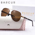 BARCUR Oversize Polarized Sunglasses for Women Trendy Double Beam Design Metal Elliptical Frame with UV400 Protection Fashionable Sun Glasses for Summer Outdoor & Daily Wear