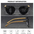 BARCUR Luxury High-Quality UV400 Women’s Polarized Sunglasses Cat Eye Bamboo Foot Frame Mirrored Lenses Presented in a White Gift Box for Summer