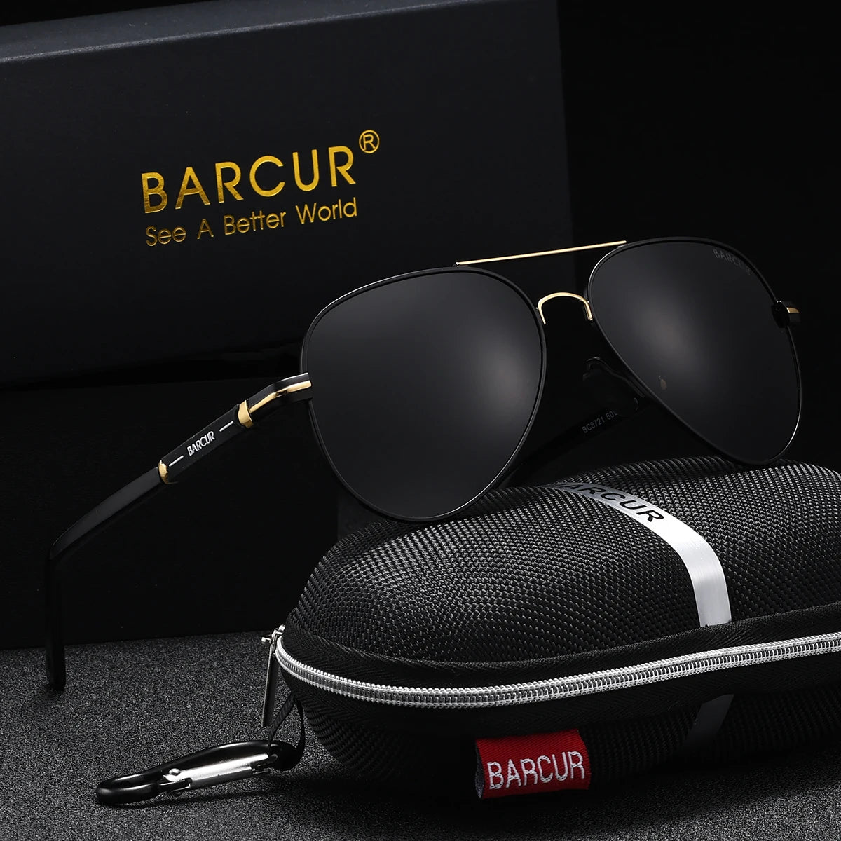 BARCUR Sunglasses Retro Chic Men Fashion Oversized Pilot Style Sunglasses with Mirrored TAC Lenses Durable Stainless Steel Frame for Hiking Outdoor Sports and Sun Protection for Summer