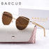 BARCUR Luxury High-Quality UV400 Women’s Polarized Sunglasses Cat Eye Bamboo Foot Frame Mirrored Lenses Presented in a White Gift Box for Summer