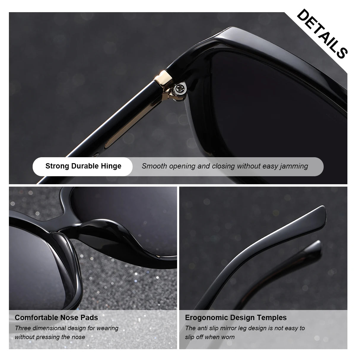 BARCUR Women’s Gradient Butterfly Frame Polarized Fashionable Sunglasses – Trendy Elegant Large PC Elliptical Design with UV400 Protection for Summer Travel Beach Shopping & Summer Style – White Gift Box Included