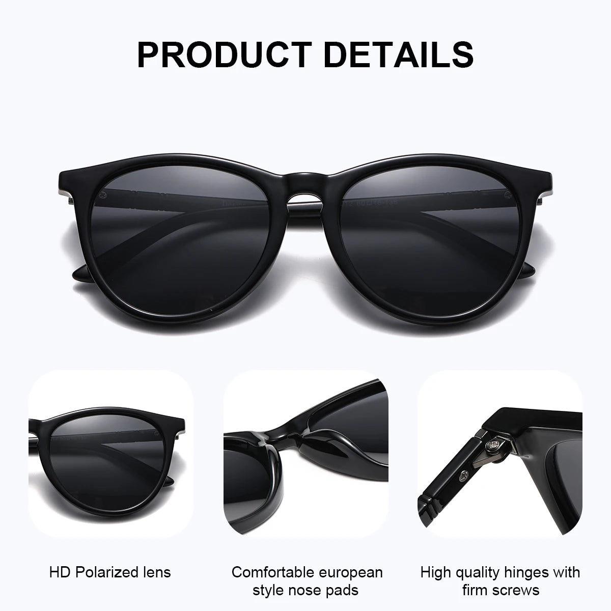 BARCUR Polarized Cat Eye Sunglasses for Women – Lightweight UV400 Sun Protection Eyewear with Fashion Polycarbonate Frame Mirror Lenses and Elegant Design – Stylish Summer Accessories for Shopping Travel & Outdoor