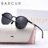 BARCUR Retro Polarized Fashionable Women’s Sunglasses – Elegant Black Circular Metal Frame UV400 Protection Stylish Travel Eyewear with Personalized Gift Packaging for Summer Days Girls and Women