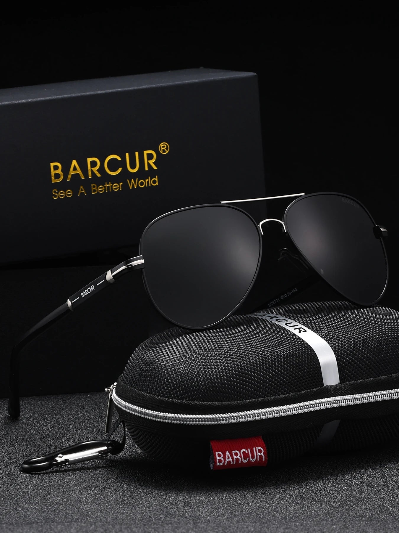 BARCUR Sunglasses Retro Chic Men Fashion Oversized Pilot Style Sunglasses with Mirrored TAC Lenses Durable Stainless Steel Frame for Hiking Outdoor Sports and Sun Protection for Summer