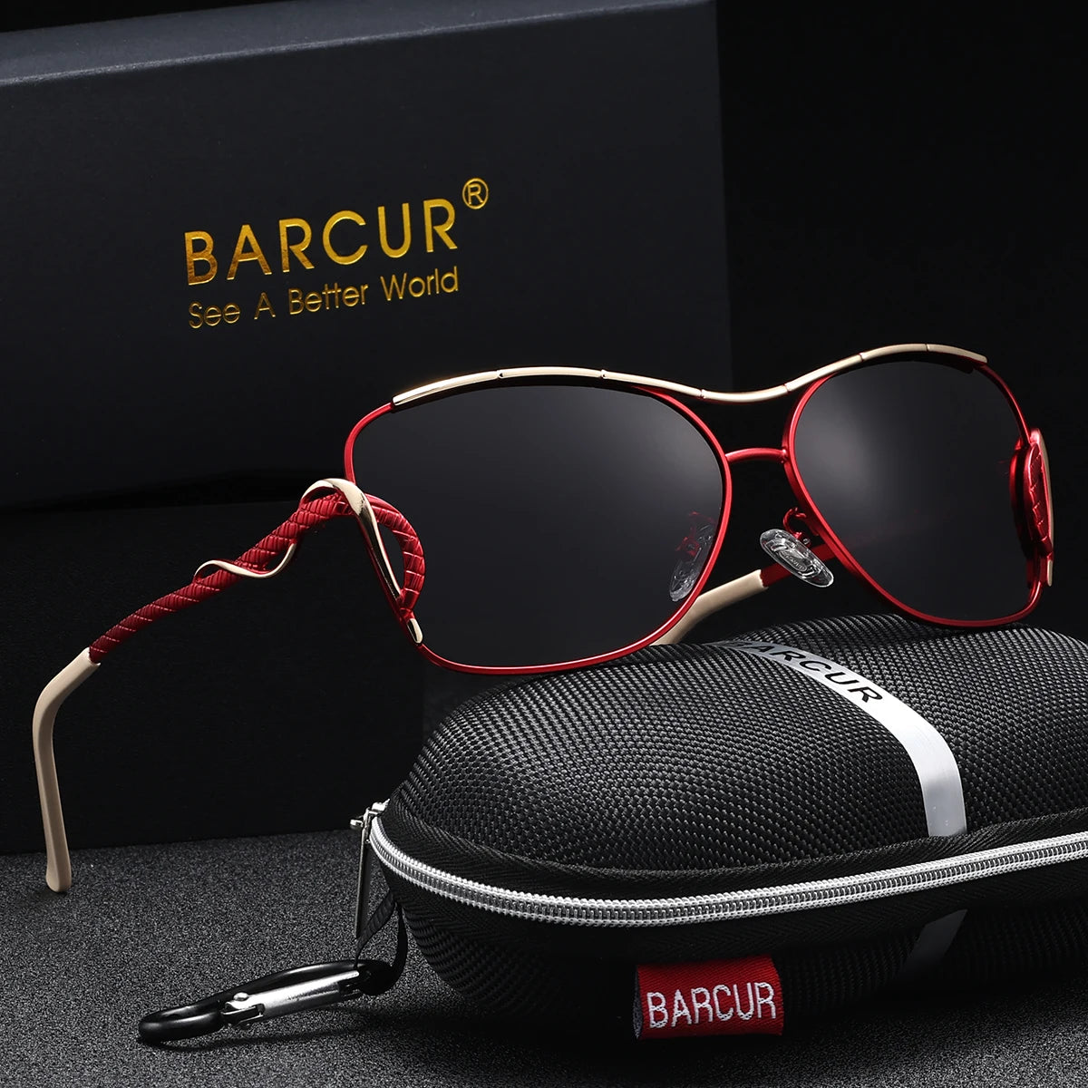 BARCUR Vintage Polarized Round Fashionable Women’s Sunglasses – Retro Fashion UV400 Stainless Steel Frame Stylish Party Apparel Accessories for Outdoor Travel & Oculos De Sol