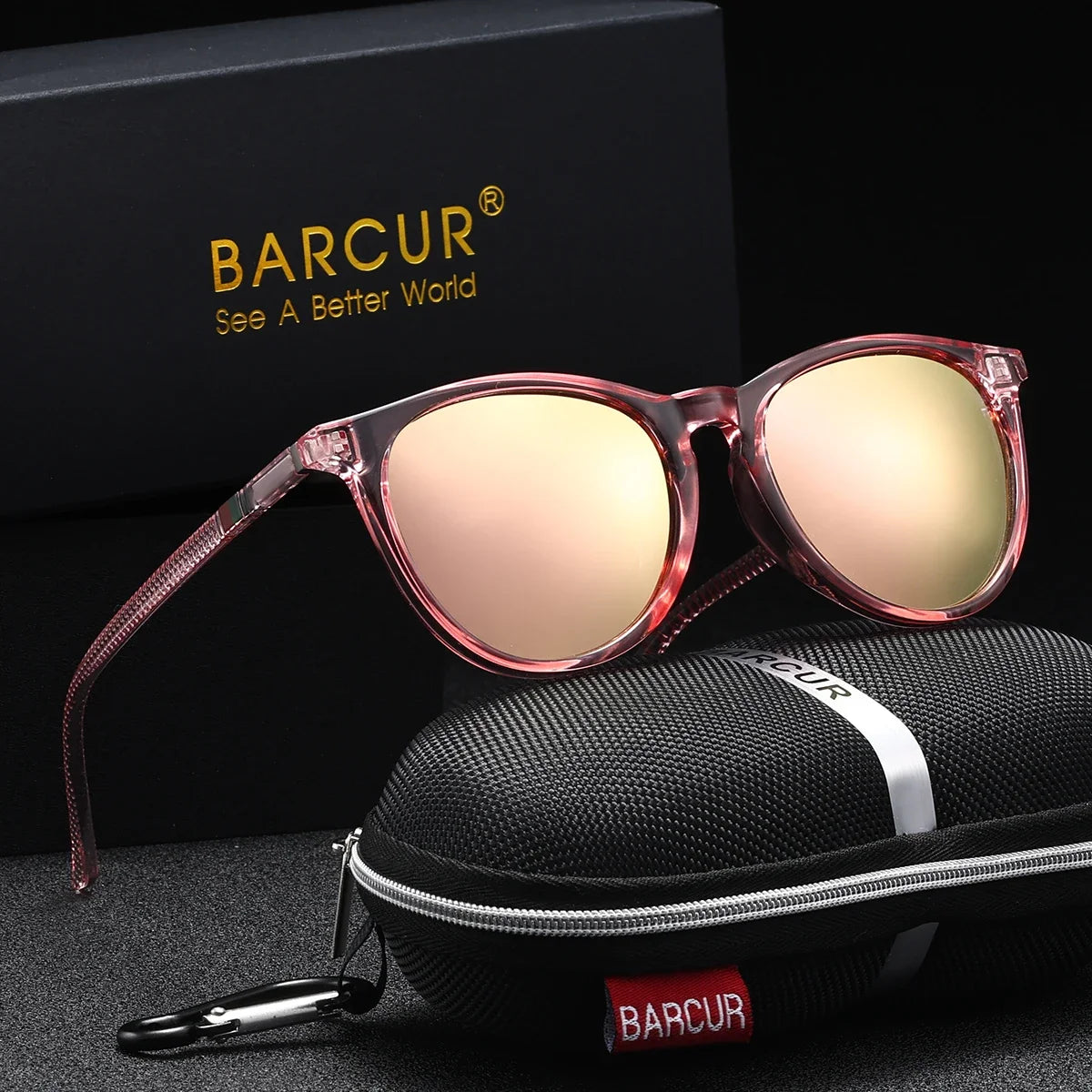 BARCUR Polarized Cat Eye Sunglasses for Women – Lightweight UV400 Sun Protection Eyewear with Fashion Polycarbonate Frame Mirror Lenses and Elegant Design – Stylish Summer Accessories for Shopping Travel & Outdoor