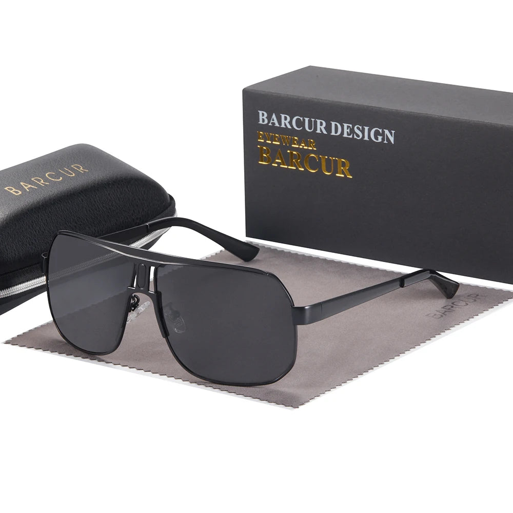 BARCUR Polarized Sports Sunglasses for Men Fashionable Fishing Driving Hiking and Outdoor Eyewear UV400 Protection Gradient Lenses