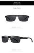 BARCUR Sunglasses Men’s Original Rectangle Fashionable Business Sunglasses – Polarized UV400 Protection for Driving Hiking Sports and Casual Wear – Trendy Fashion Shades Oculos De Sol with Anti-Reflective TAC Lenses