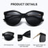 BARCUR Polarized Trendy Cat Eye Sunglasses for Women – Ultra Lightweight Round Frame Fashion Sunglasses with UV400 Mirror TAC Lens – Multiple Color Options for Summer Parties Travel & Daily Wear – Elegant Gift Box Packaging