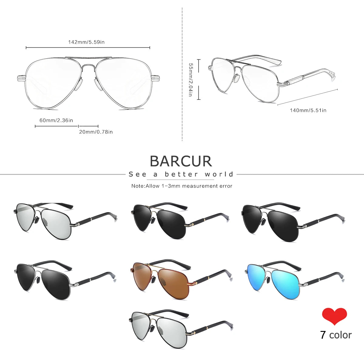 BARCUR Sunglasses Retro Chic Men Fashion Oversized Pilot Style Sunglasses with Mirrored TAC Lenses Durable Stainless Steel Frame for Hiking Outdoor Sports and Sun Protection for Summer