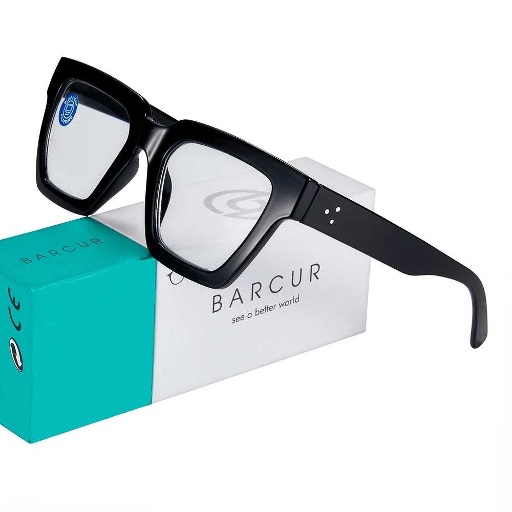 BARCUR Retro Fashionable Unique Leopard Pattern Reading Glasses for Women and Men – Stylish Clear Prescription Eyewear with Fashion Color Options – Trendy Rectangular Presbyopia Glasses with Personalized Gift Box for Daily Use