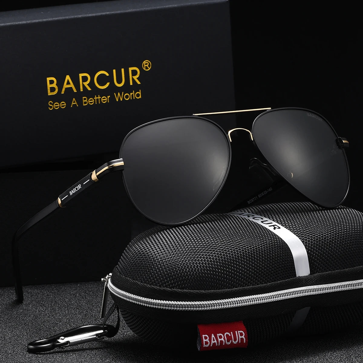 BARCUR Sunglasses Retro Chic Men Fashion Oversized Pilot Style Sunglasses with Mirrored TAC Lenses Durable Stainless Steel Frame for Hiking Outdoor Sports and Sun Protection for Summer