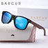 BARCUR Natural Wood Polarized PC Oval Women’s Sunglasses Dark Luxury Texture Wooden Mirror Legs UVA/UVB Protection Stylish Fashion Women's Sunglasses for Summer