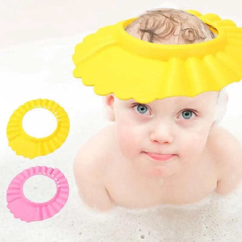 Adjustable Baby Shampoo Cap Shower Kids Bath Visor Head Baby Colorful Ear Protection For Bath Time - STEVVEX Baby - baby, baby bathing caps, baby caps for showers, baby items, baby products, baby shampoo caps, baby shower caps, baby washing hair caps, gifts for babies, gifts for baby shower, gifts for newborns - Stevvex.com