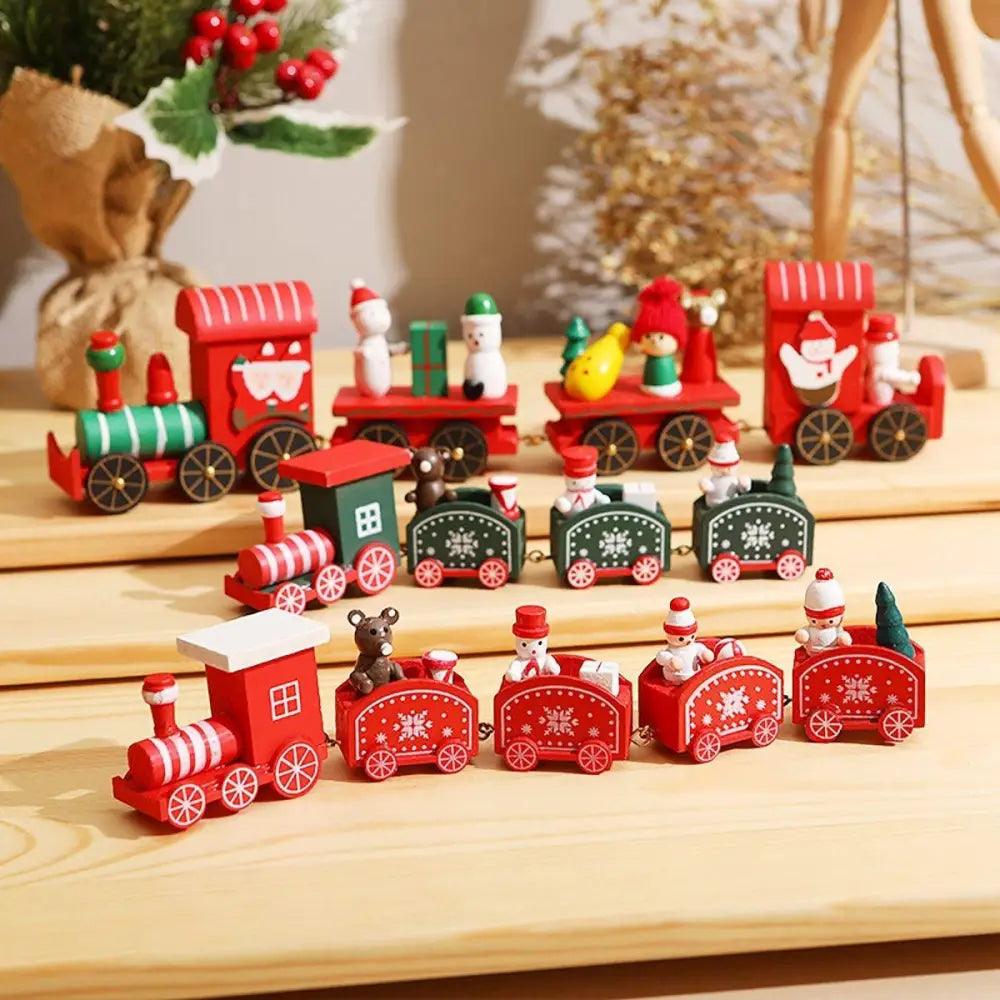Adventures Merry Christmas Wooden Train Ornament Christmas Decoration For Home Santa Claus Gift And New Year Xmas Decor - ALLURELATION - Adventures toys, attractive toy, best baby gift, Best decor kids room, Birthday Gifts, Christmas Decoration, Christmas Mini Train, colorful toys, Decoration For Home, Gift For kids, high quality toy, Hot selling toys, Learning train toy, Luxury toy, New year decoration, Ornament Christmas Decoration, party decoration, Santa Claus Gift, Wooden Train - Stevvex.com