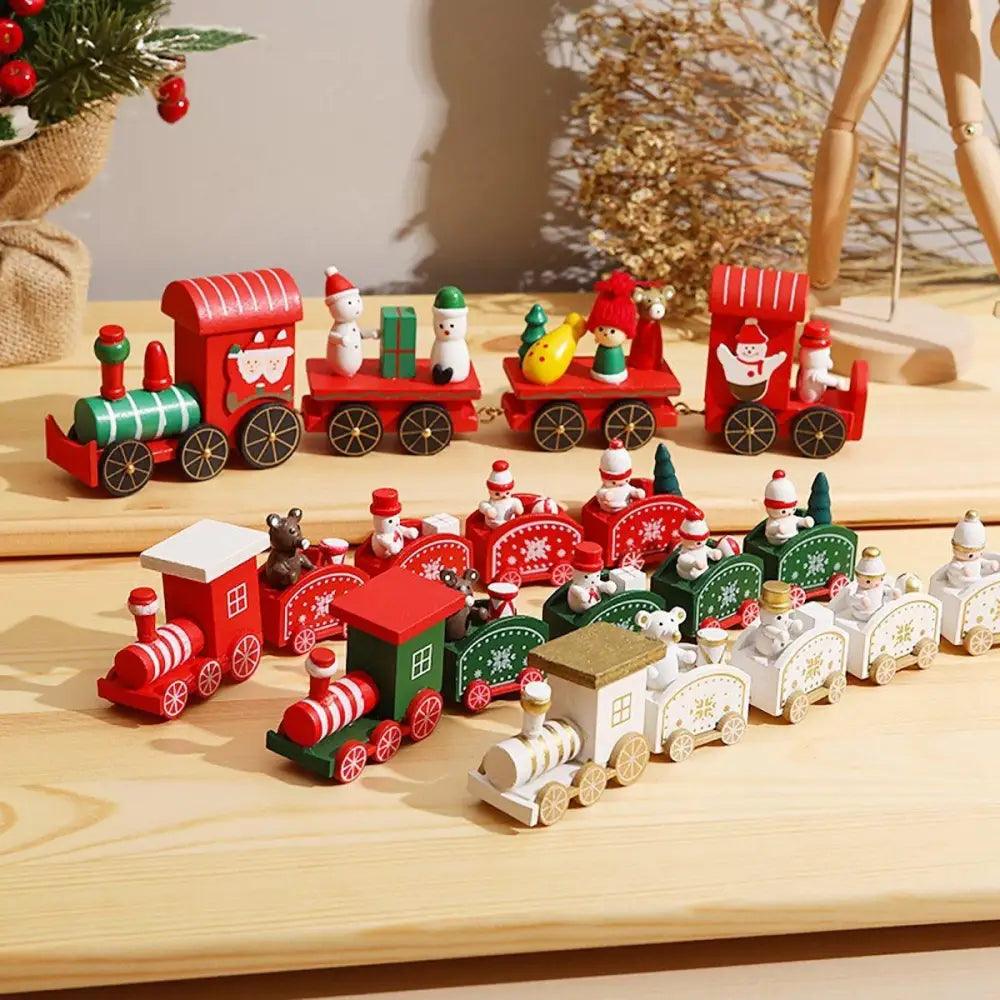 Adventures Merry Christmas Wooden Train Ornament Christmas Decoration For Home Santa Claus Gift And New Year Xmas Decor - ALLURELATION - Adventures toys, attractive toy, best baby gift, Best decor kids room, Birthday Gifts, Christmas Decoration, Christmas Mini Train, colorful toys, Decoration For Home, Gift For kids, high quality toy, Hot selling toys, Learning train toy, Luxury toy, New year decoration, Ornament Christmas Decoration, party decoration, Santa Claus Gift, Wooden Train - Stevvex.com