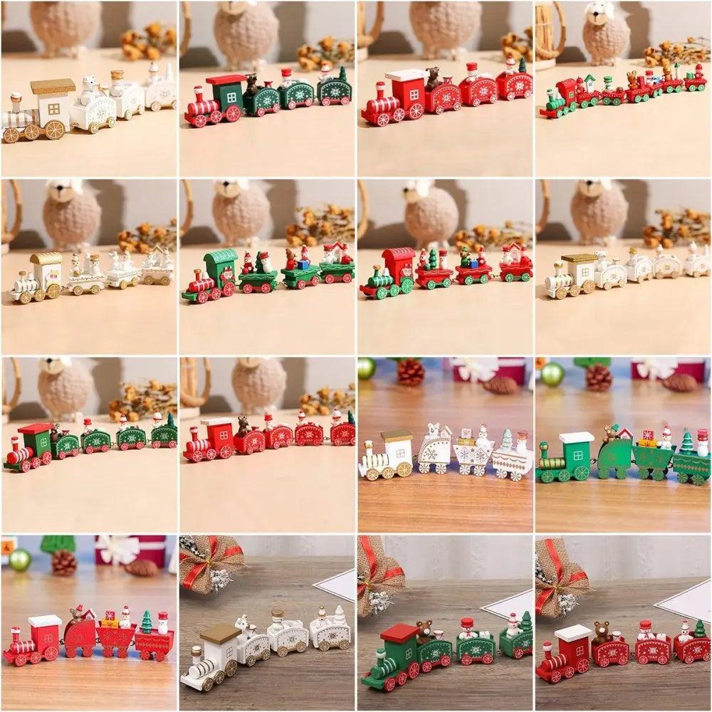 Adventures Merry Christmas Wooden Train Ornament Christmas Decoration For Home Santa Claus Gift And New Year Xmas Decor - ALLURELATION - Adventures toys, attractive toy, best baby gift, Best decor kids room, Birthday Gifts, Christmas Decoration, Christmas Mini Train, colorful toys, Decoration For Home, Gift For kids, high quality toy, Hot selling toys, Learning train toy, Luxury toy, New year decoration, Ornament Christmas Decoration, party decoration, Santa Claus Gift, Wooden Train - Stevvex.com