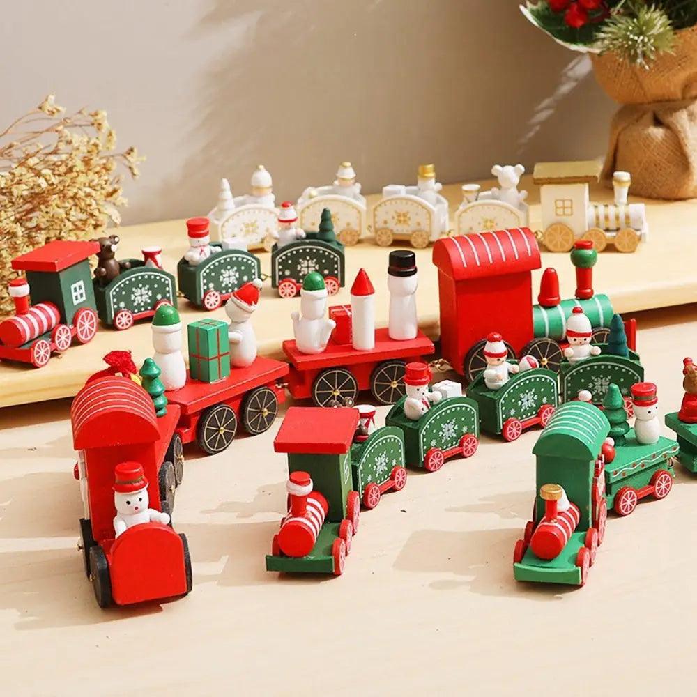 Adventures Merry Christmas Wooden Train Ornament Christmas Decoration For Home Santa Claus Gift And New Year Xmas Decor - ALLURELATION - Adventures toys, attractive toy, best baby gift, Best decor kids room, Birthday Gifts, Christmas Decoration, Christmas Mini Train, colorful toys, Decoration For Home, Gift For kids, high quality toy, Hot selling toys, Learning train toy, Luxury toy, New year decoration, Ornament Christmas Decoration, party decoration, Santa Claus Gift, Wooden Train - Stevvex.com