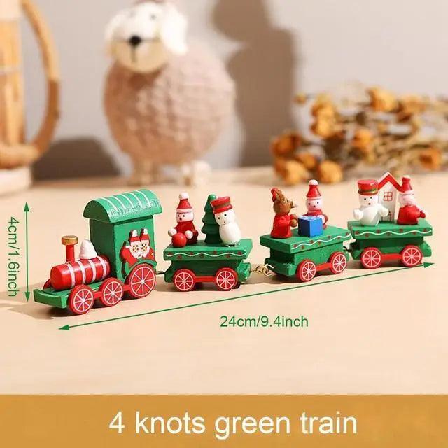 Adventures Merry Christmas Wooden Train Ornament Christmas Decoration For Home Santa Claus Gift And New Year Xmas Decor - ALLURELATION - Adventures toys, attractive toy, best baby gift, Best decor kids room, Birthday Gifts, Christmas Decoration, Christmas Mini Train, colorful toys, Decoration For Home, Gift For kids, high quality toy, Hot selling toys, Learning train toy, Luxury toy, New year decoration, Ornament Christmas Decoration, party decoration, Santa Claus Gift, Wooden Train - Stevvex.com