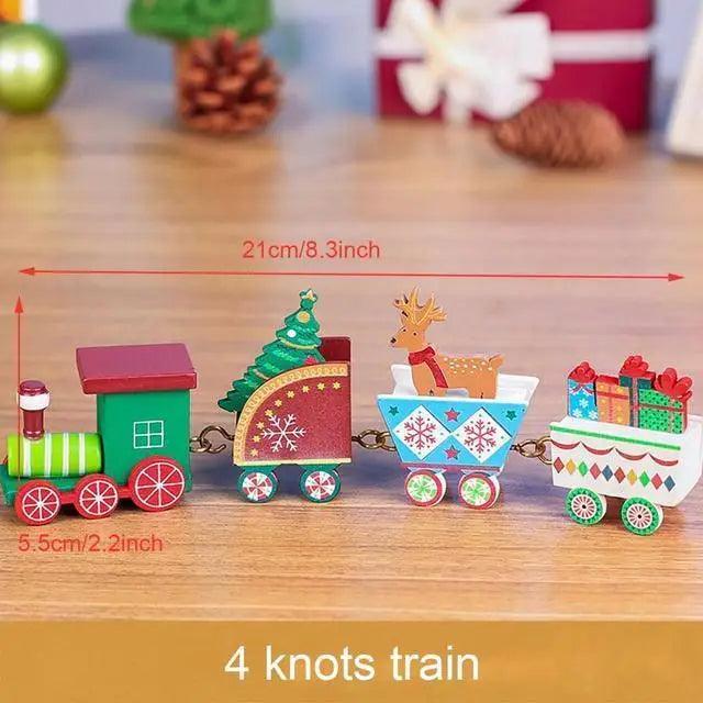 Adventures Merry Christmas Wooden Train Ornament Christmas Decoration For Home Santa Claus Gift And New Year Xmas Decor - ALLURELATION - Adventures toys, attractive toy, best baby gift, Best decor kids room, Birthday Gifts, Christmas Decoration, Christmas Mini Train, colorful toys, Decoration For Home, Gift For kids, high quality toy, Hot selling toys, Learning train toy, Luxury toy, New year decoration, Ornament Christmas Decoration, party decoration, Santa Claus Gift, Wooden Train - Stevvex.com