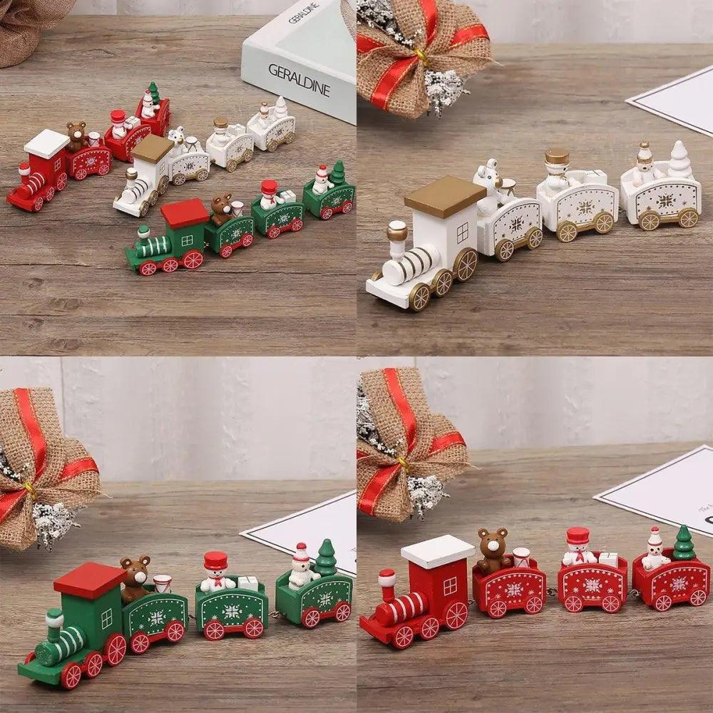 Adventures Merry Christmas Wooden Train Ornament Christmas Decoration For Home Santa Claus Gift And New Year Xmas Decor - ALLURELATION - Adventures toys, attractive toy, best baby gift, Best decor kids room, Birthday Gifts, Christmas Decoration, Christmas Mini Train, colorful toys, Decoration For Home, Gift For kids, high quality toy, Hot selling toys, Learning train toy, Luxury toy, New year decoration, Ornament Christmas Decoration, party decoration, Santa Claus Gift, Wooden Train - Stevvex.com