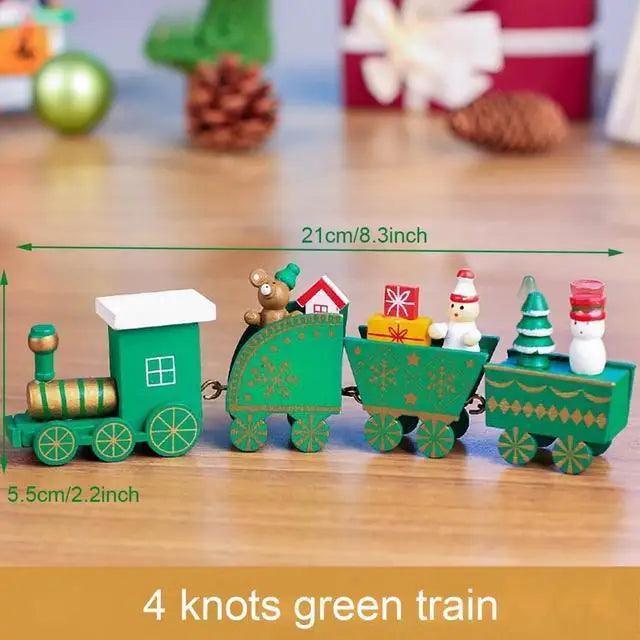 Adventures Merry Christmas Wooden Train Ornament Christmas Decoration For Home Santa Claus Gift And New Year Xmas Decor - ALLURELATION - Adventures toys, attractive toy, best baby gift, Best decor kids room, Birthday Gifts, Christmas Decoration, Christmas Mini Train, colorful toys, Decoration For Home, Gift For kids, high quality toy, Hot selling toys, Learning train toy, Luxury toy, New year decoration, Ornament Christmas Decoration, party decoration, Santa Claus Gift, Wooden Train - Stevvex.com