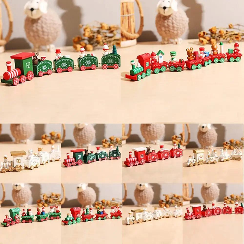 Adventures Merry Christmas Wooden Train Ornament Christmas Decoration For Home Santa Claus Gift And New Year Xmas Decor - ALLURELATION - Adventures toys, attractive toy, best baby gift, Best decor kids room, Birthday Gifts, Christmas Decoration, Christmas Mini Train, colorful toys, Decoration For Home, Gift For kids, high quality toy, Hot selling toys, Learning train toy, Luxury toy, New year decoration, Ornament Christmas Decoration, party decoration, Santa Claus Gift, Wooden Train - Stevvex.com