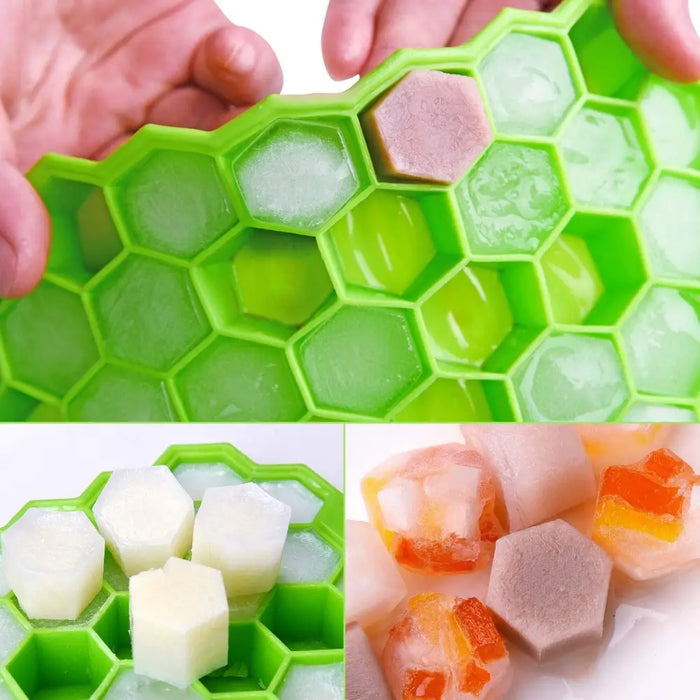 Amazing Honeycomb Ice Cube Trays Reusable Silicone Ice cube Mold Free Ice maker with Removable Lids - Stevvex - 501, Best Quality Kitchen tool, Best selling kitchen tools, High Quality Kitchen Gadget, Hot Selling kitchen tool, Ice ball Cube, Ice Cube maker, Ice Tray, Kitchen, Kitchen Accessories, Kitchen Appliances, Kitchen Gadget, Kitchen Gadgets, Kitchen Tool, Kitchenware - Stevvex.com