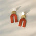 Attractive Geometric Round Square Acrylic Earrings for Women And Girls - Unique Design Long Dangle Drop Earrings - 19