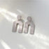 Attractive Geometric Round Square Acrylic Earrings for Women And Girls - Unique Design Long Dangle Drop Earrings - 18