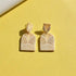 Attractive Geometric Round Square Acrylic Earrings for Women And Girls - Unique Design Long Dangle Drop Earrings - 3