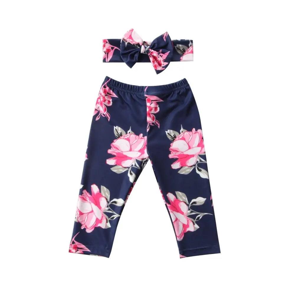 Baby Girls Floral Printed Elastic Waist Big Flower Bottoms Leggings Pants Toddler Trousers With Bow In Set For Girls And Baby and Newborn Baby - STEVVEX Baby - baby, Baby bow, baby care, baby clothers, baby clothing, baby items, baby leggings, baby pants, baby products, baby trousers, gifts for new born, kids, kids clothing, kids leggings, kids pants, kids trousers, newborn baby pants, newborn pants - Stevvex.com