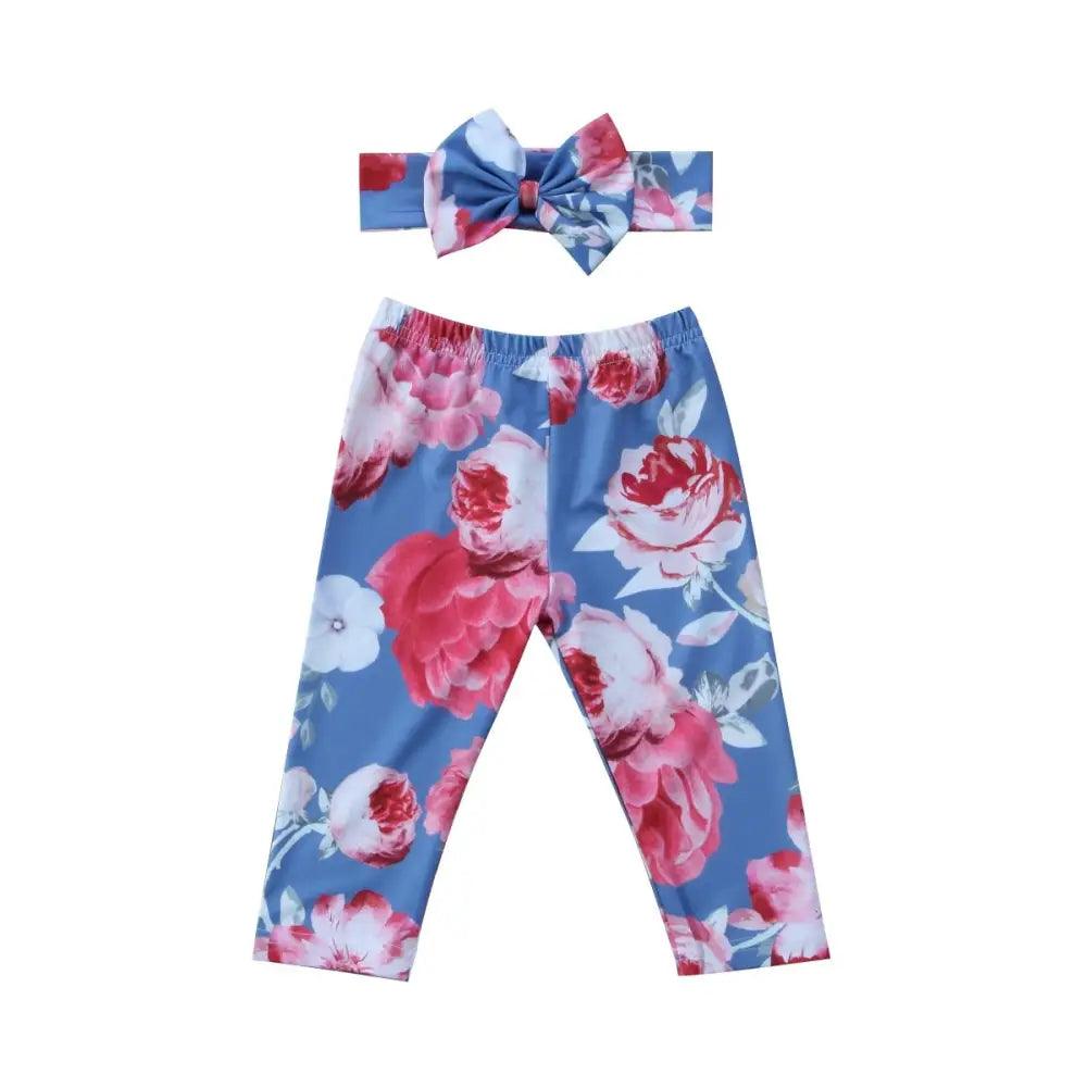 Baby Girls Floral Printed Elastic Waist Big Flower Bottoms Leggings Pants Toddler Trousers With Bow In Set For Girls And Baby and Newborn Baby - STEVVEX Baby - baby, Baby bow, baby care, baby clothers, baby clothing, baby items, baby leggings, baby pants, baby products, baby trousers, gifts for new born, kids, kids clothing, kids leggings, kids pants, kids trousers, newborn baby pants, newborn pants - Stevvex.com