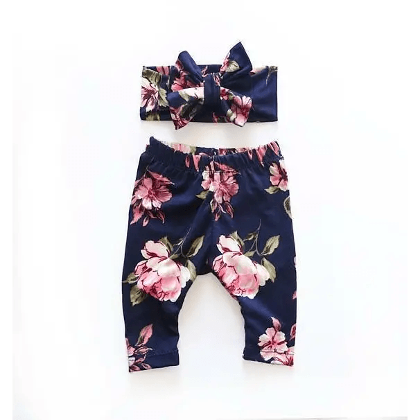 Baby Girls Floral Printed Elastic Waist Big Flower Bottoms Leggings Pants Toddler Trousers With Bow In Set For Girls And Baby and Newborn Baby - STEVVEX Baby - baby, Baby bow, baby care, baby clothers, baby clothing, baby items, baby leggings, baby pants, baby products, baby trousers, gifts for new born, kids, kids clothing, kids leggings, kids pants, kids trousers, newborn baby pants, newborn pants - Stevvex.com