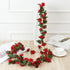 Beautifully Designed 250CM Rose Artificial Flowers Christmas Garland for Wedding Home Room Decoration Spring Autumn